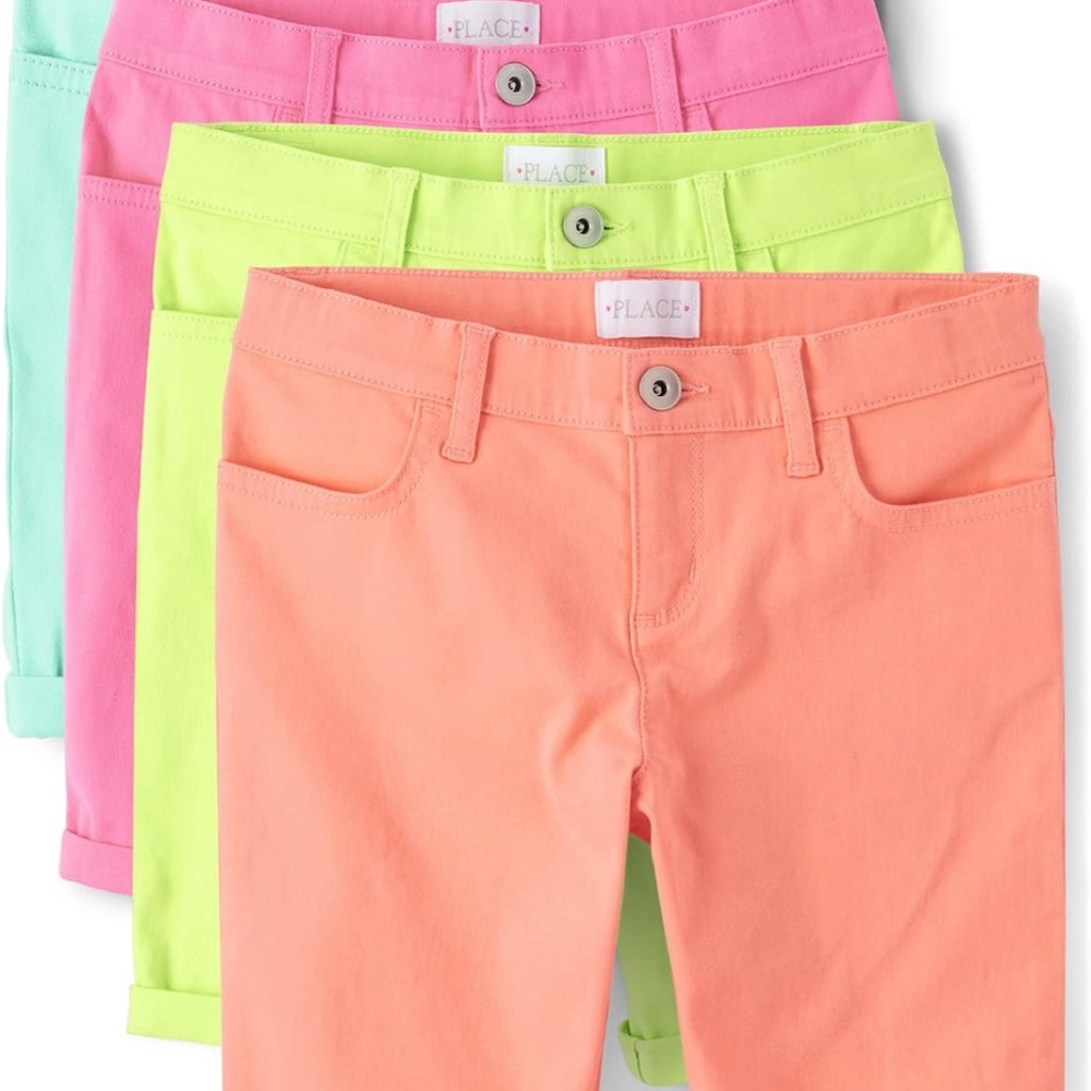 The Children's Place Girls' Sold Skimmer Shorts Pink Size 14